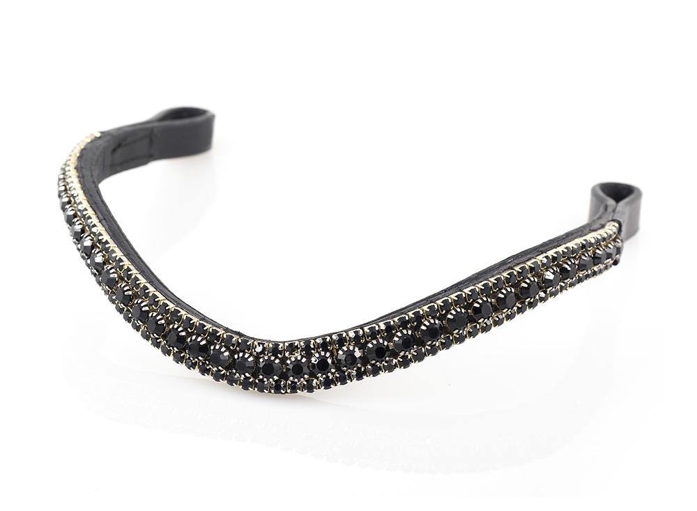 Premium Black Snaffle Bridle ‘Viva’