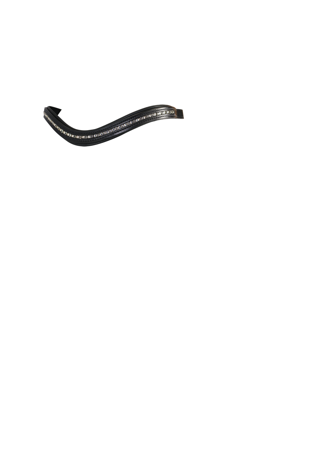 Mini Clincher Grey Crystal Wave – Black Browband