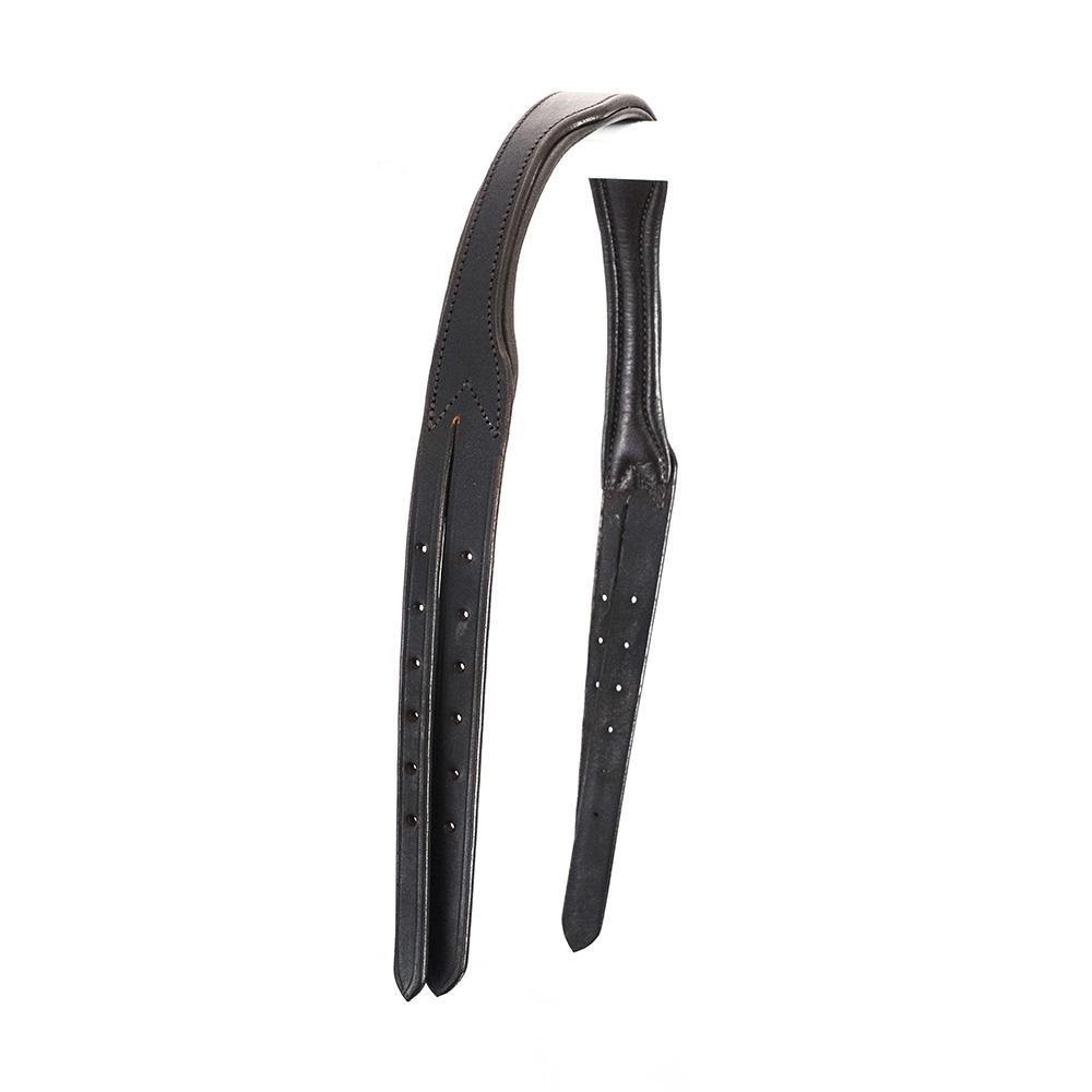 Nosebandless Gel Padded Anatomical Headpiece 5/8 Wide Cheek Straps – Havana