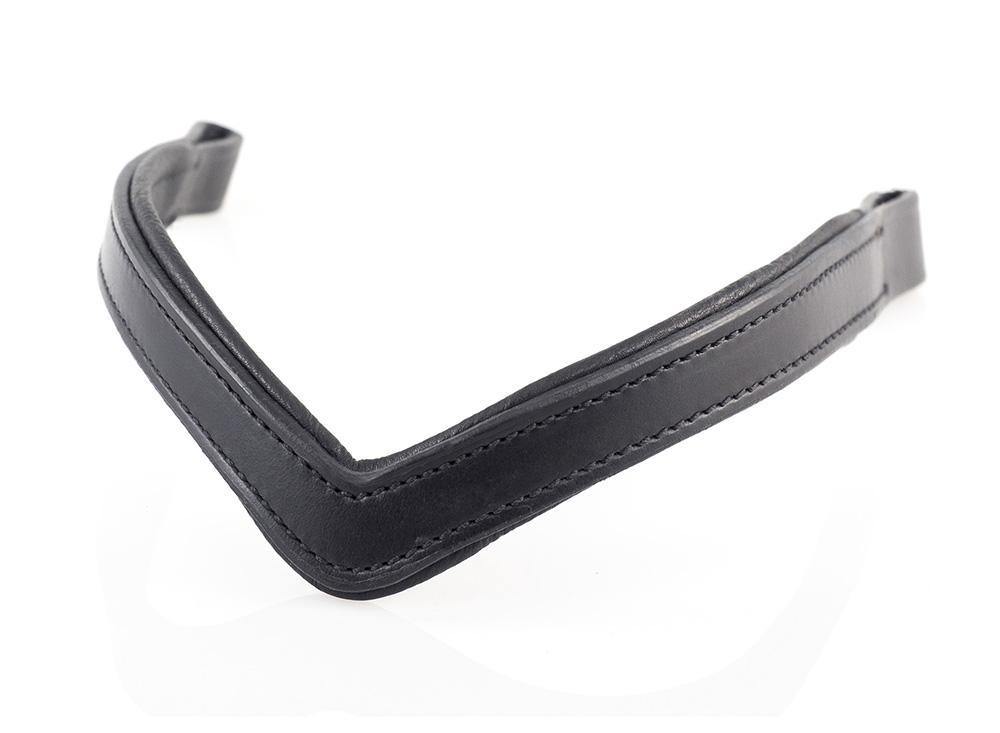 Plain Flat V – Black Browband