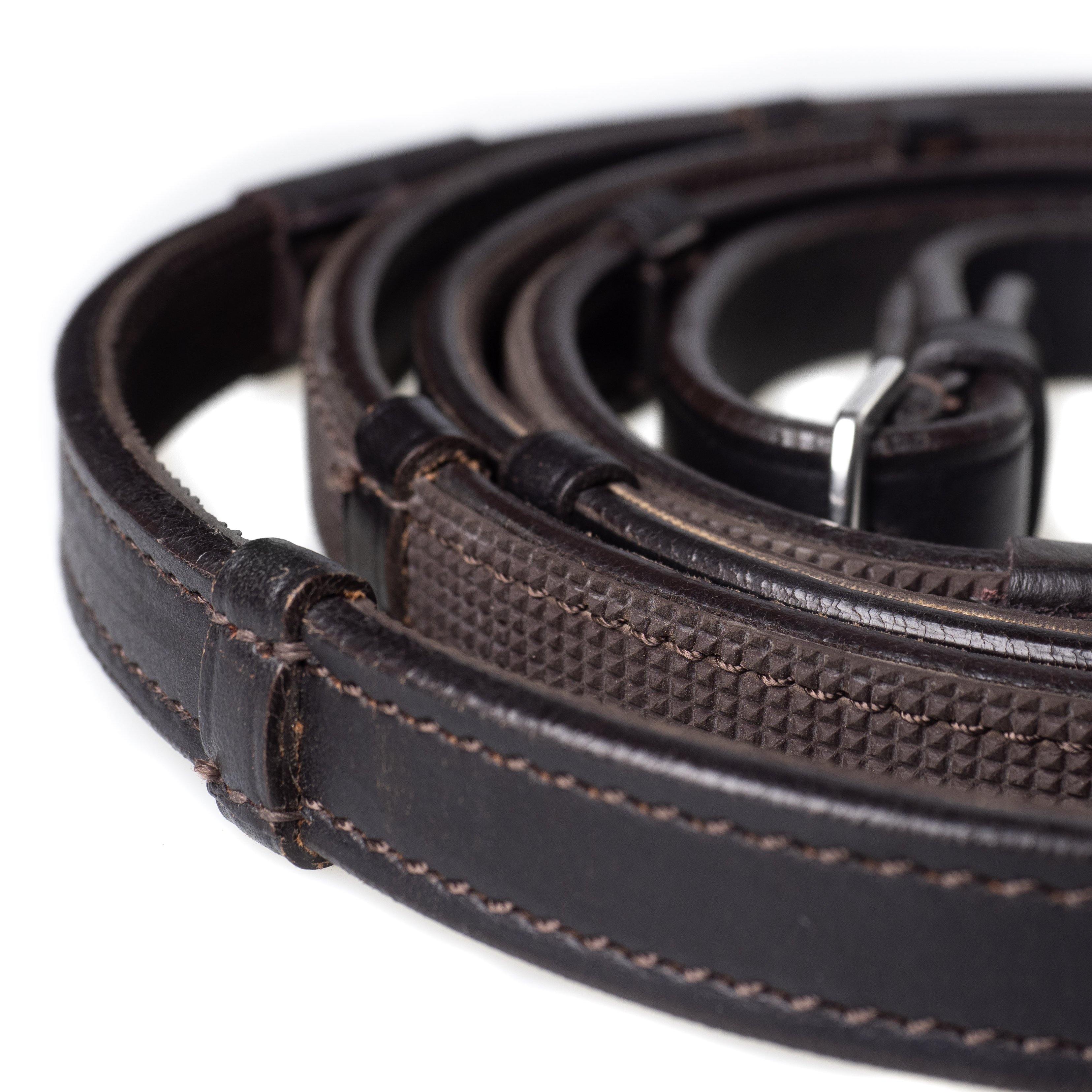 Plain Leather with Rubber Insole & Continental Stoppers Havana Reins