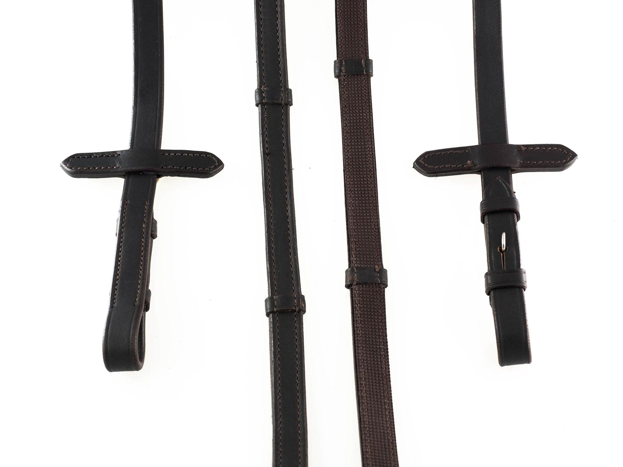 Plain Leather with Rubber Insole & Continental Stoppers Havana Reins