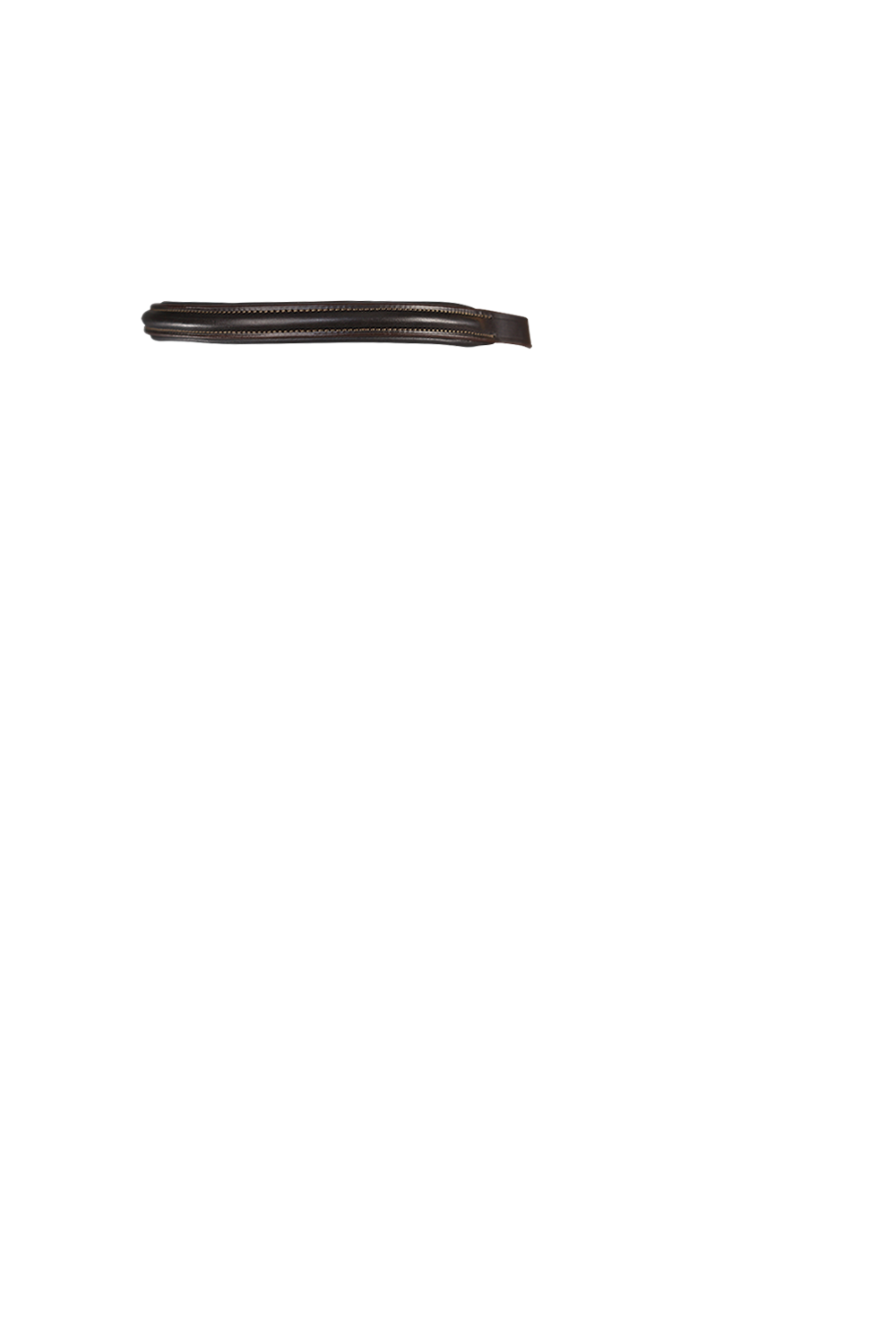 Plain Raised Padded – Havana Browband