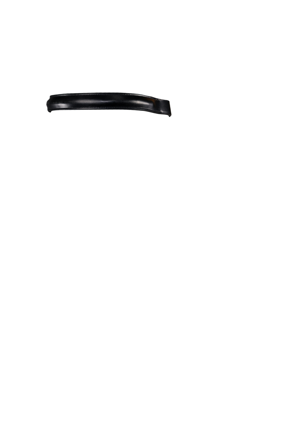 Plain Raised Show – Black Browband