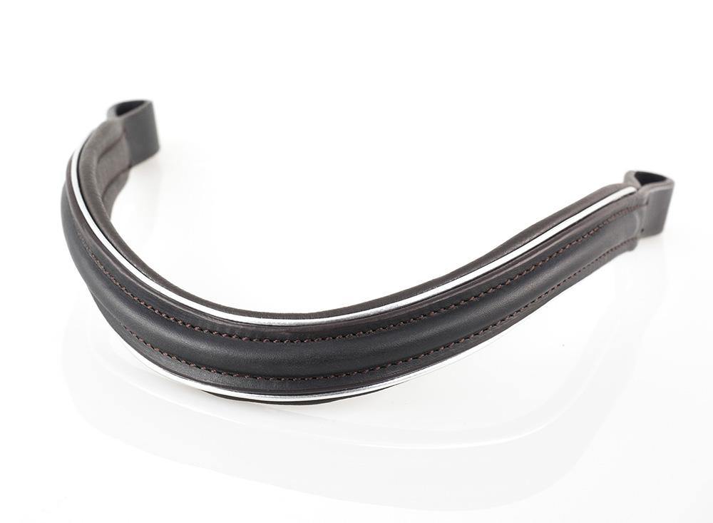 Plain Raised Wave Silver Pipe – Havana Browband
