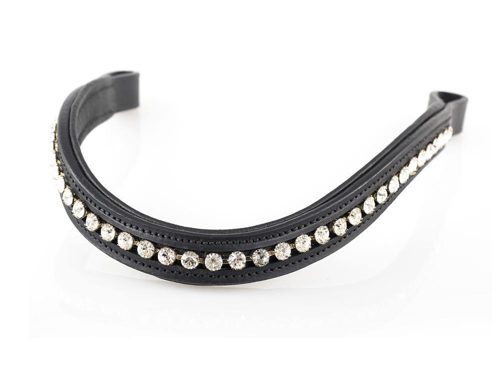 Premium Black Snaffle Bridle ‘Radiance’