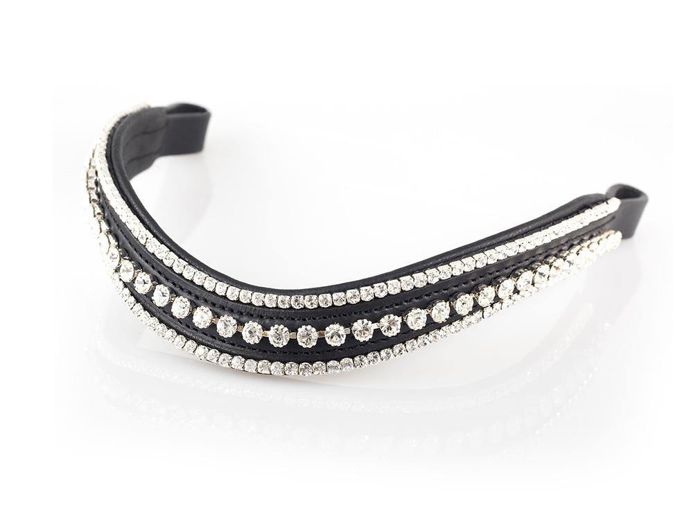 Premium Black Double Bridle ‘Gladiator’