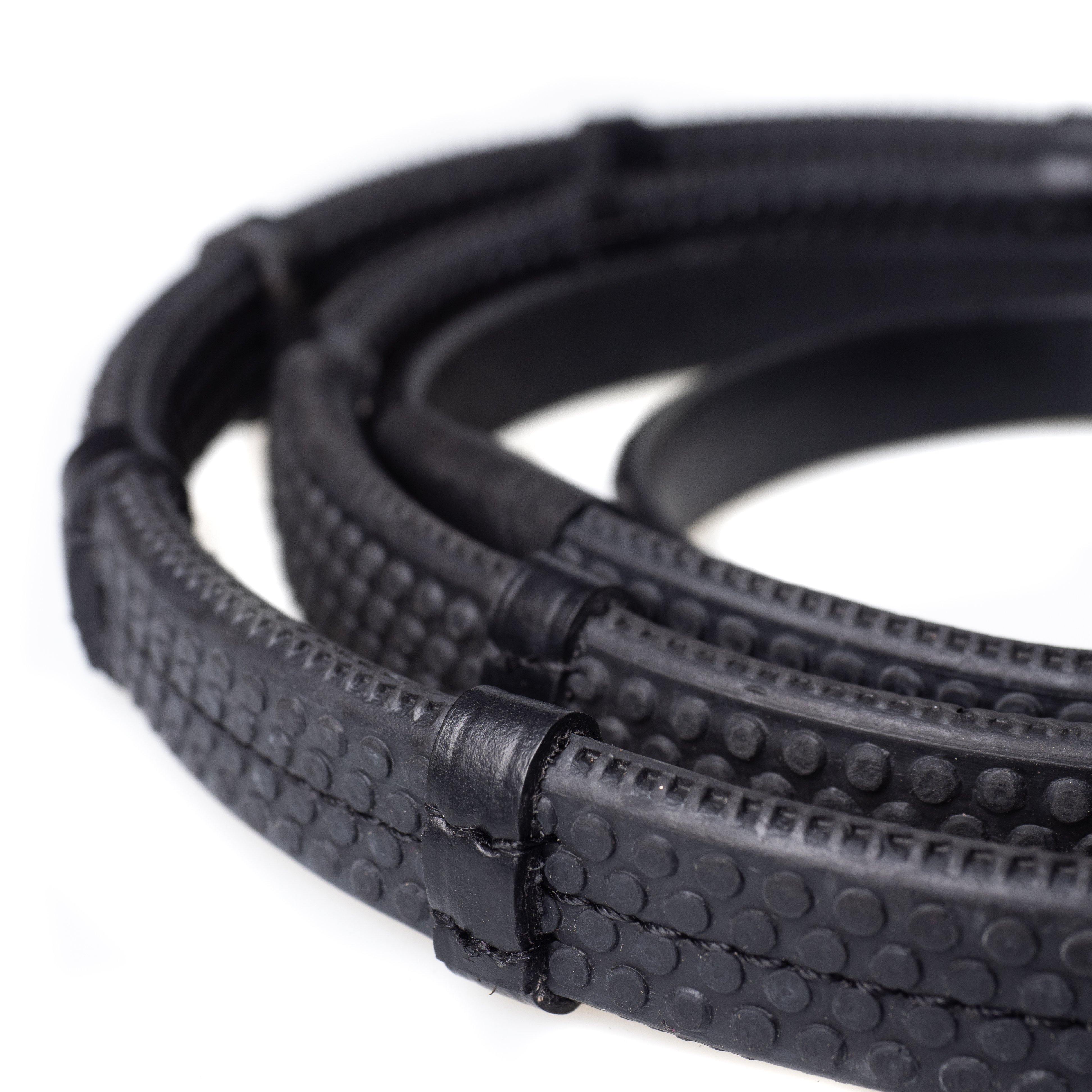 Rubber Grip Black Reins