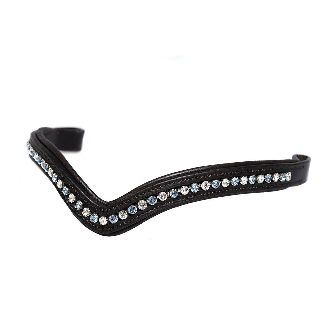 Sky Blue & Clear V Mid Thin – Havana Browband