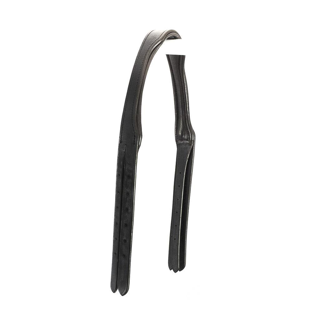 Snaffle Gel Padded Anatomical Headpiece 4/8 Wide Cheek Straps – Havana