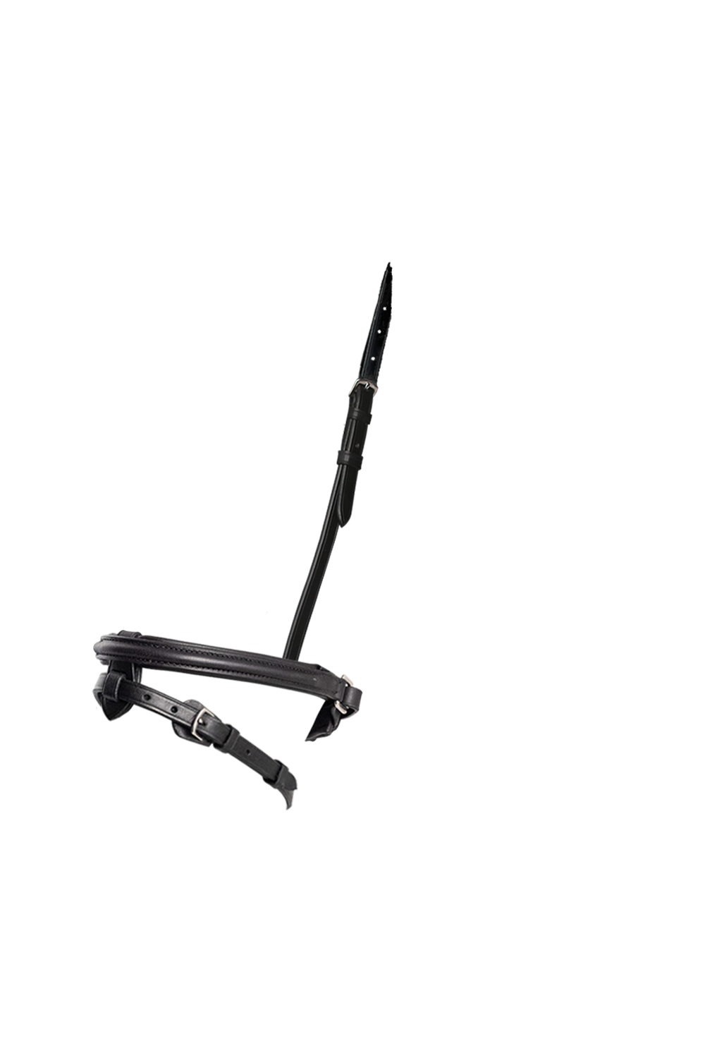 Straight Raised 7/8 Wide Converter Crank – Black Snaffle / Double Noseband