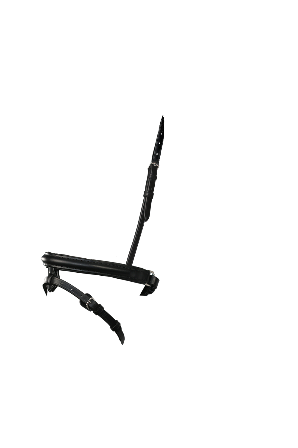 Straight Raised Plain Converter Crank – Black Snaffle / Double Noseband