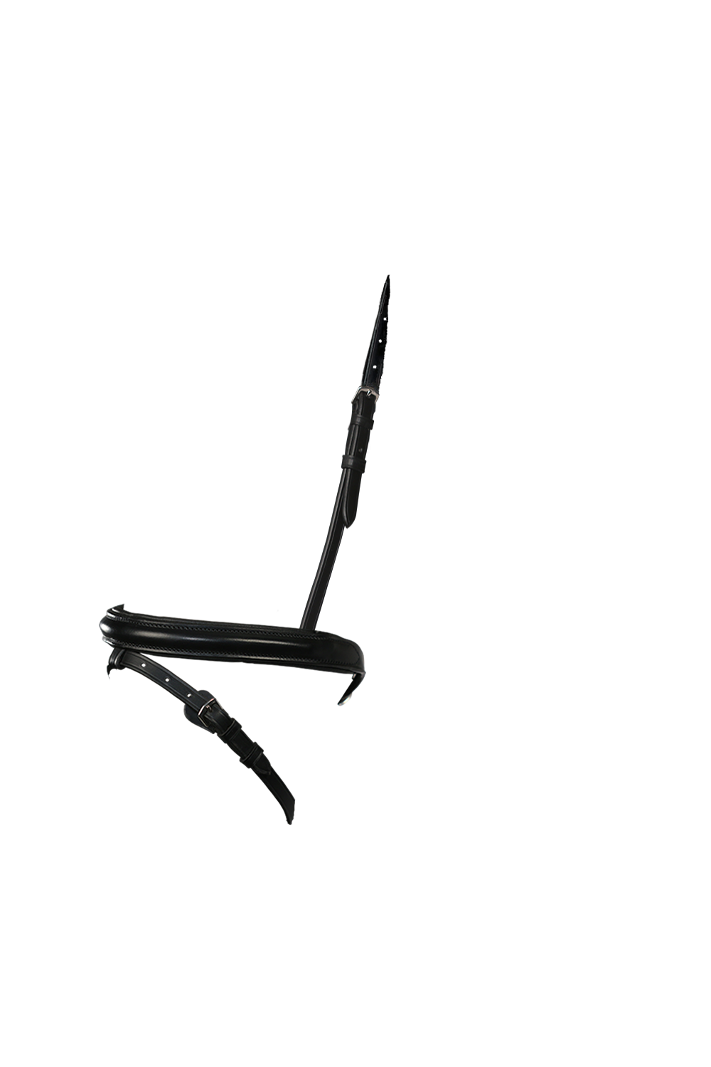 Straight Raised Plain Hanoverian Eventer – Black Noseband