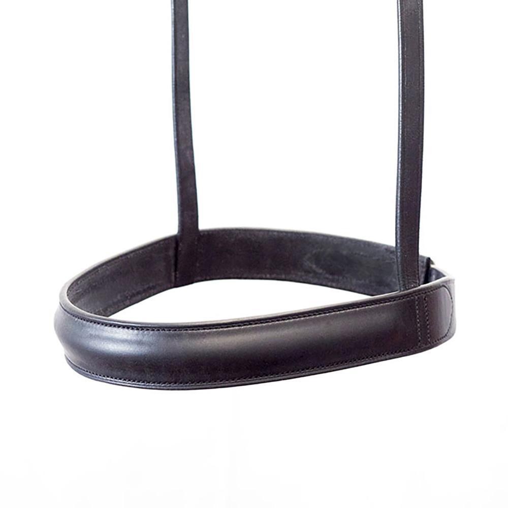 Straight Raised Plain Show Cavesson – Black Noseband