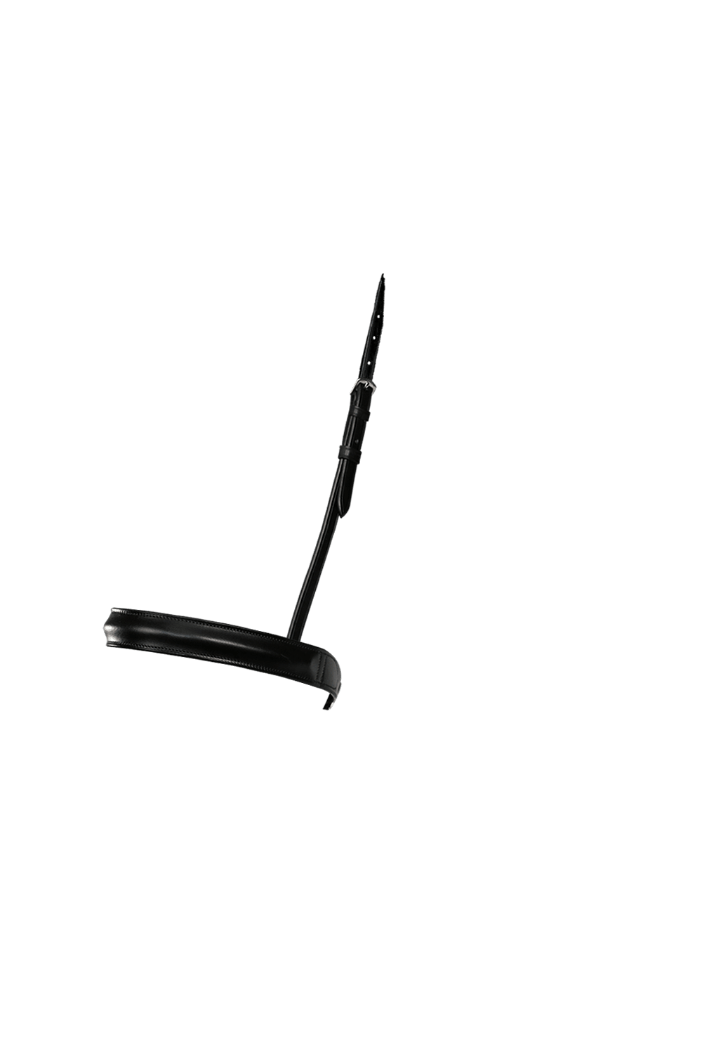 Straight Raised Plain Show Cavesson – Black Noseband