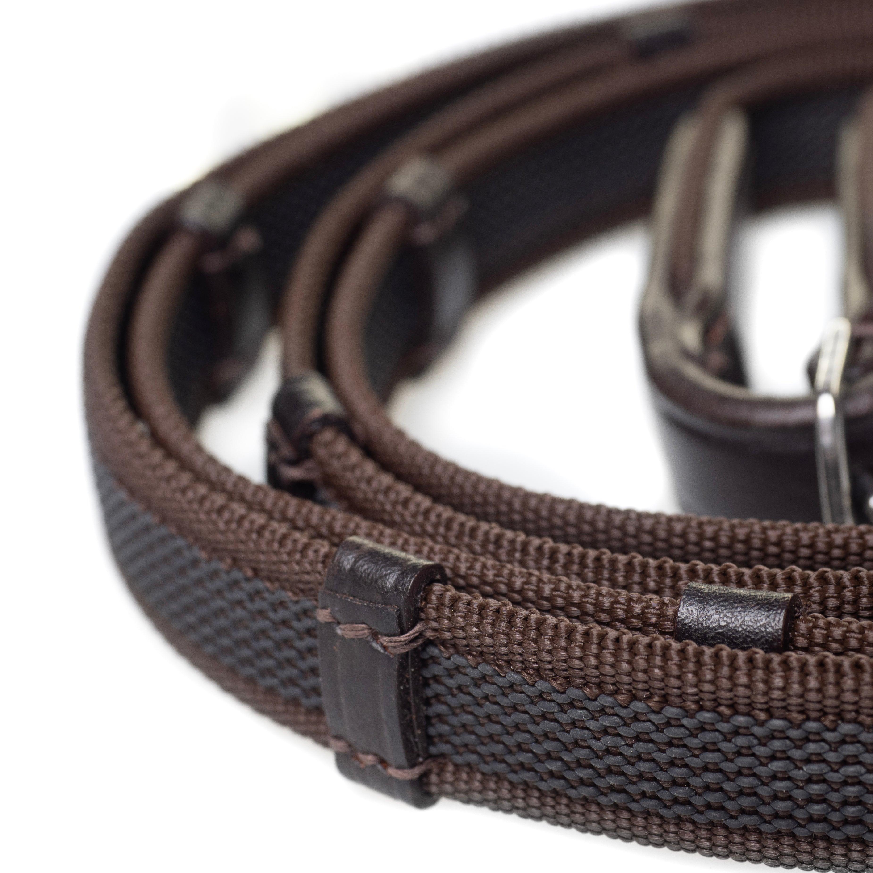 Sure Grip Havana Reins with Continental Stoppers
